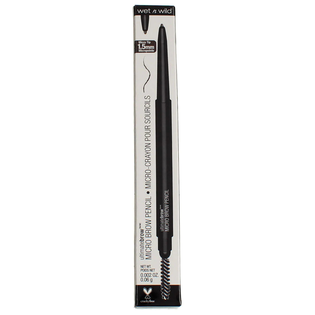 Wet n Wild Ultimate Brow Micro Eyebrow Pencil, Ash Brown 648A, 0.002 oz