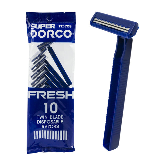 Dorco Disposable Twin Blade Razor 10-pack