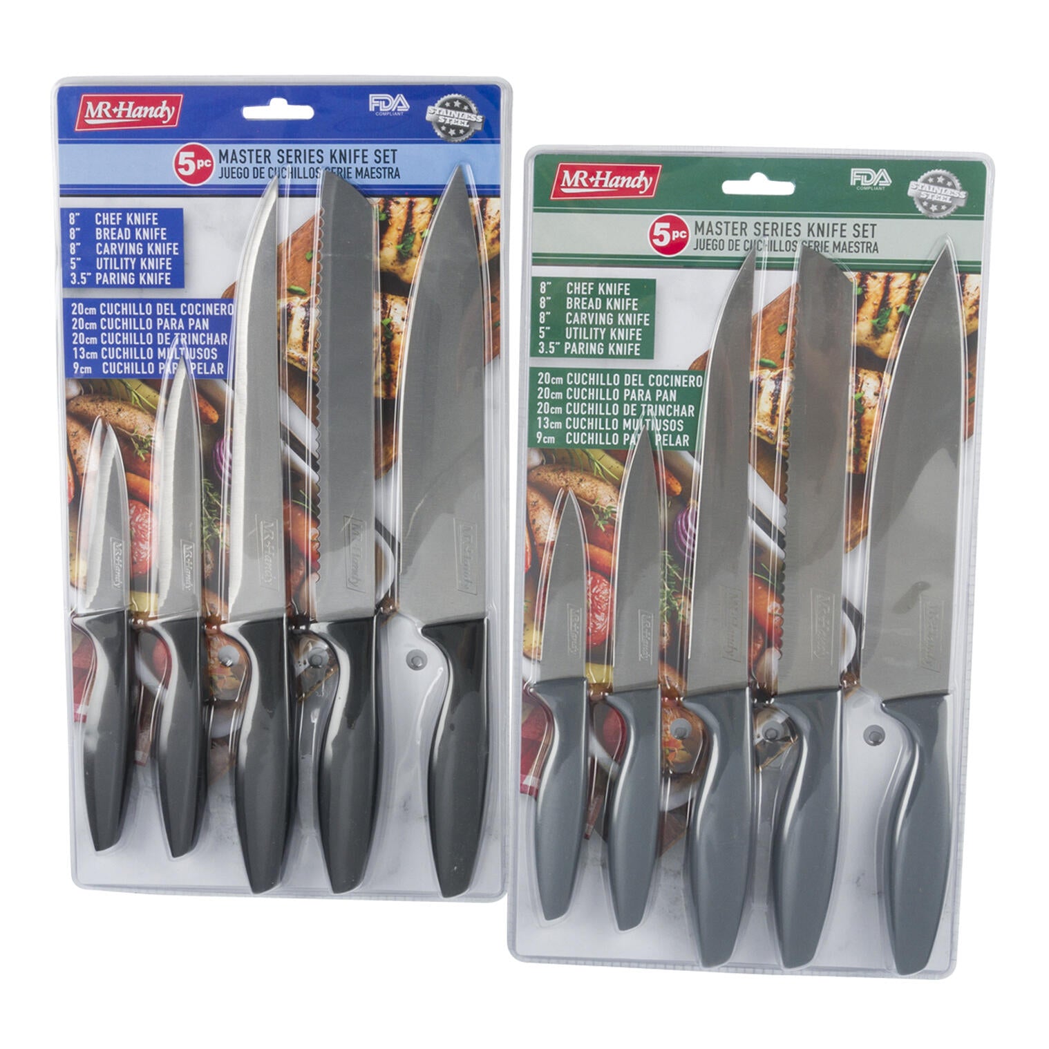 5pc Knife Set- 2 Assortments