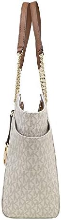 MICHAEL Kors Women's Jet Set Travel Saffiano Large Chain Shoulder Tote, Style