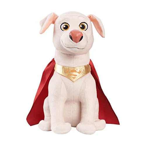 DC SUPER PETS SUPERMAN AND KRYPTO SUPERDOG COMPANION 2-PACK PLUSH 12-INCH STUFFED TOYS, DC LEAGUE OF SUPER-PETS MOVIE