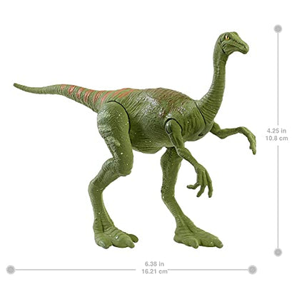 JURASSIC WORLD TOYS FIERCE FORCE GALLIMIMUS CAMP CRETACEOUS DINOSAUR ACTION FIGURE WITH MOVABLE JOINTS, REALISTIC SCULPTING & SINGLE STRIKE