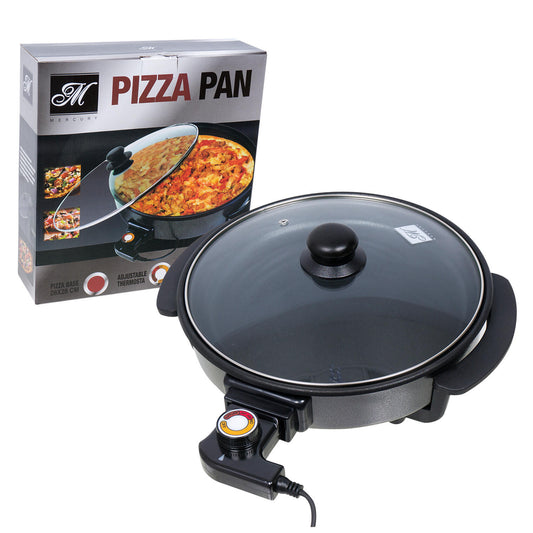 Electric Non-Stick Pizza Pan- 11.8"- Black