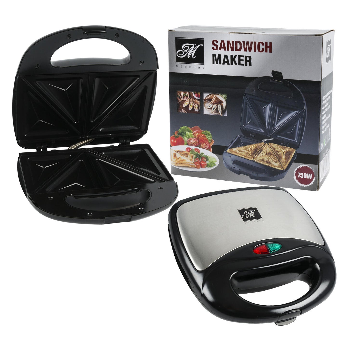 Mercury Sandwich Maker- Black