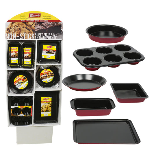 Mr. Handy Classic Cooks Bakeware- Red- 6 Asst.