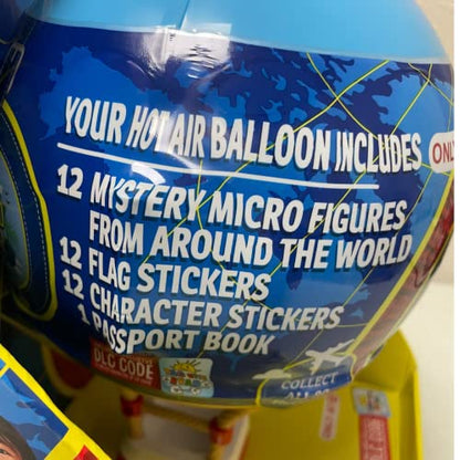 RYAN'S WORLD WORLD TOUR HOT AIR BALLOON - 12 FIGURES FROM AROUND THE WORLD