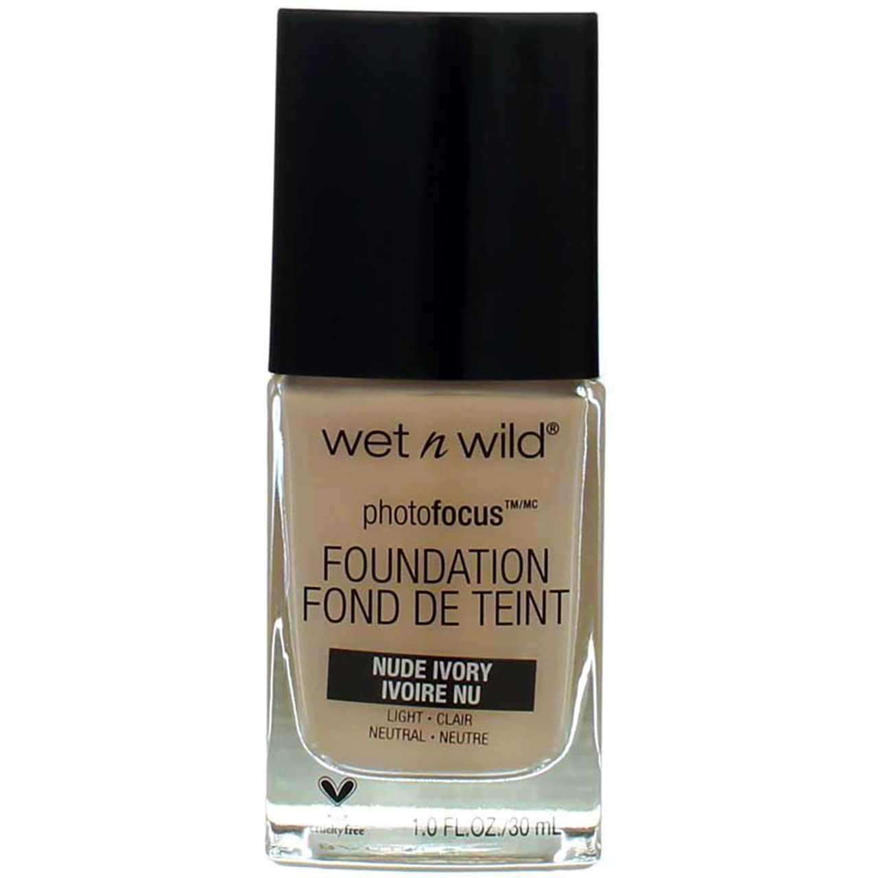 wet n wild Photo Focus Matte Liquid Foundation Neutral Soft Ivory, Vegan & Cruelty-Free