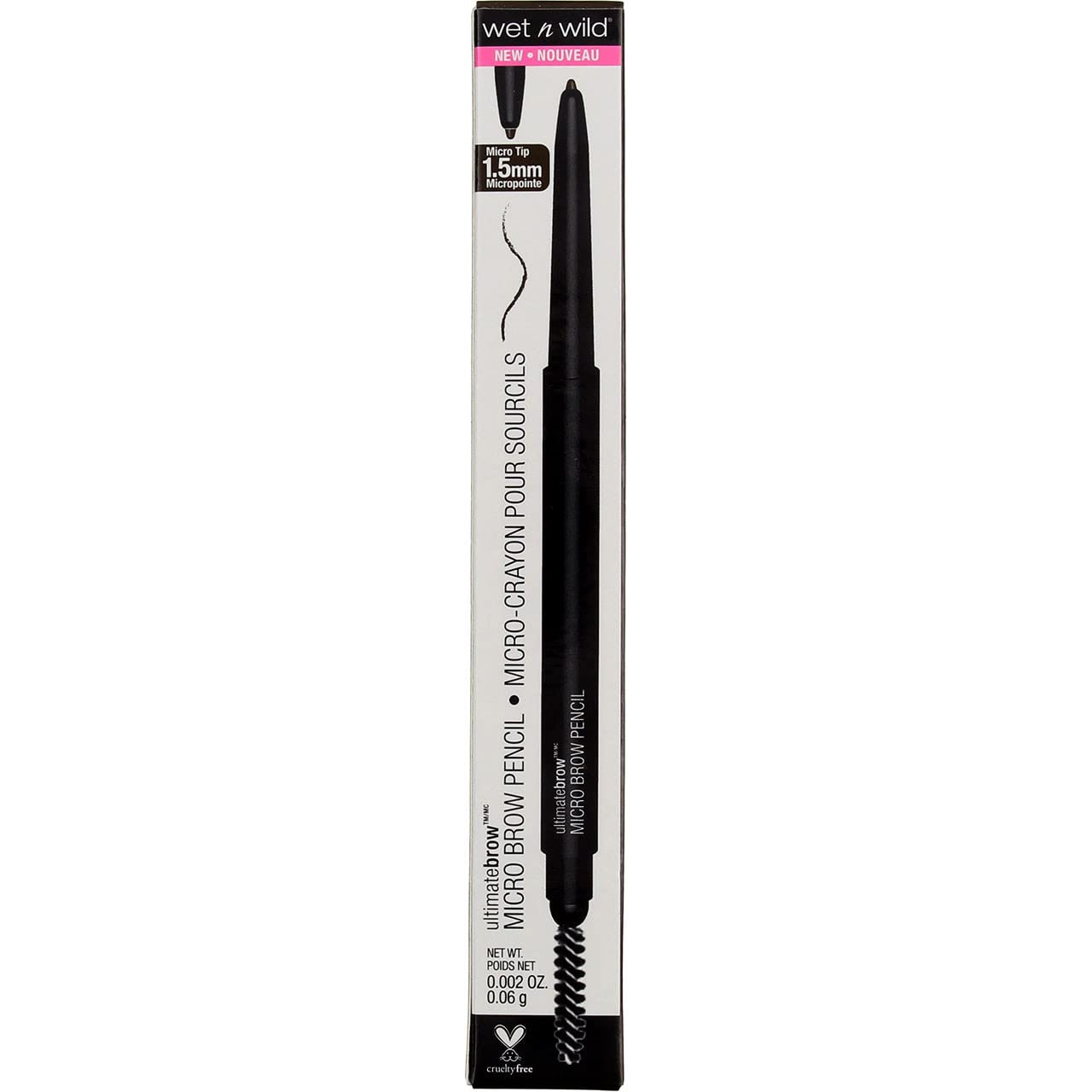 Wet n Wild Ultimate Brow Micro Eyebrow Pencil, Deep Brown 0.2 oz