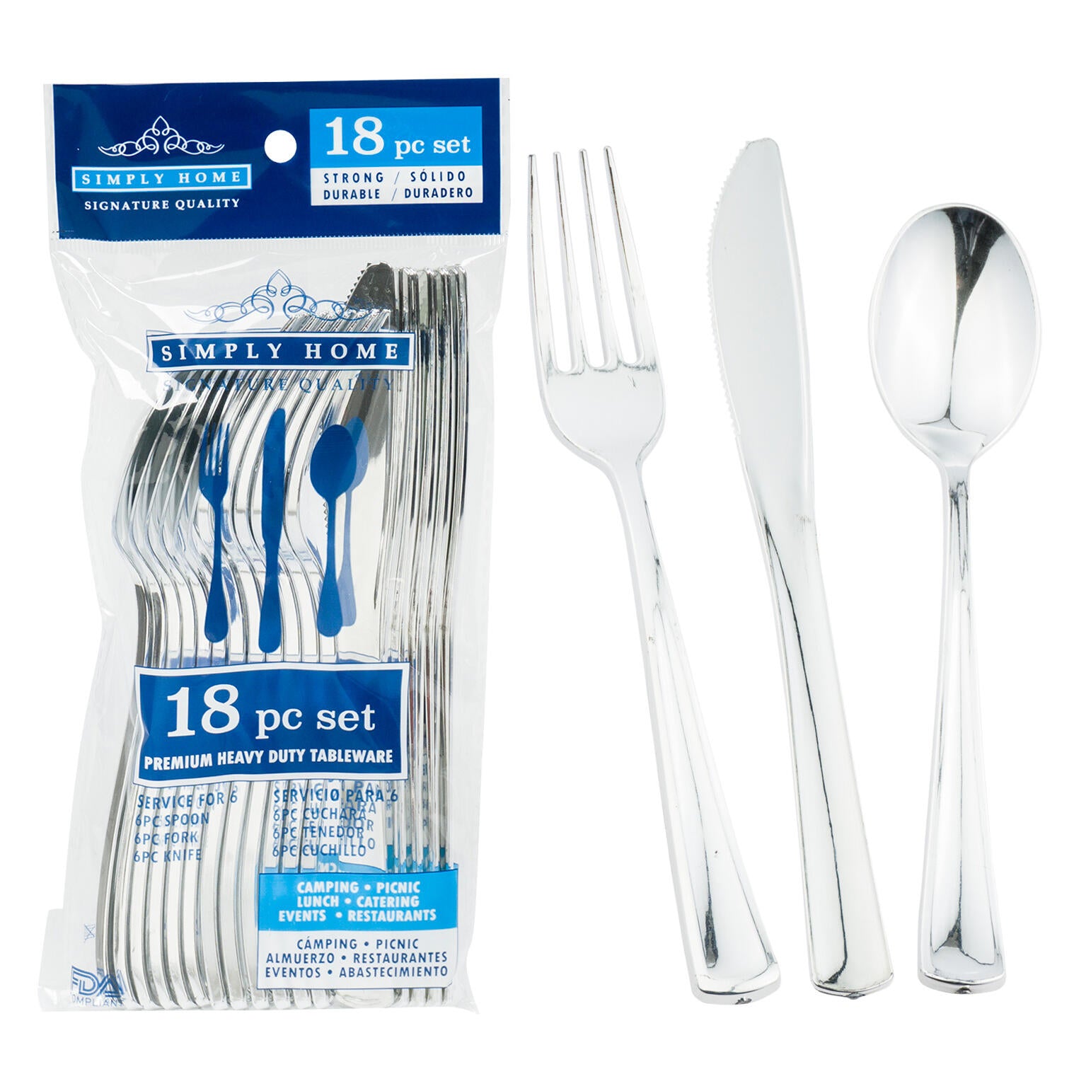 18 Piece Cutlery Set- Silver