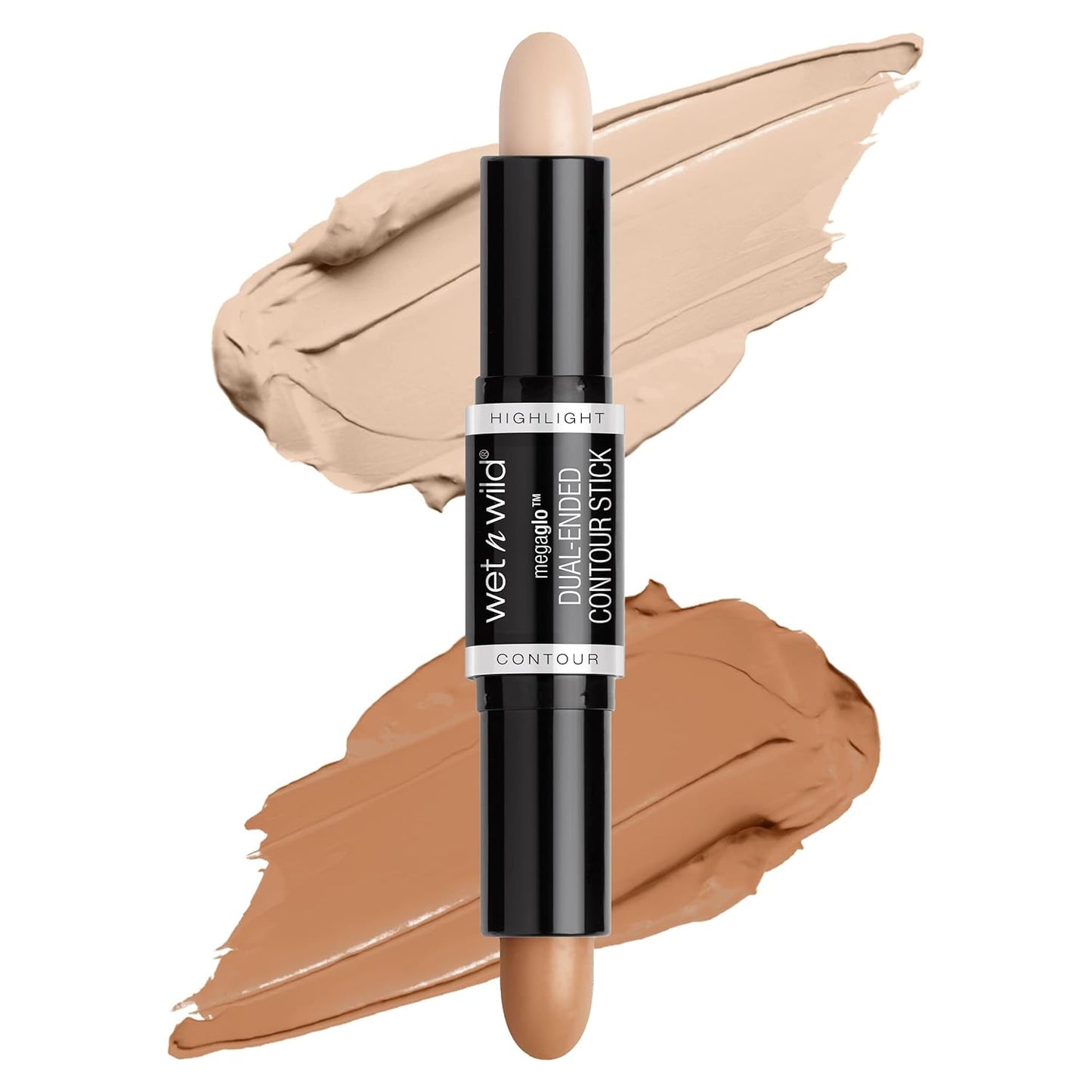 wet n wild MegaGlo Dual-Ended Contour Stick Medium/Tan, Cruelty-Free