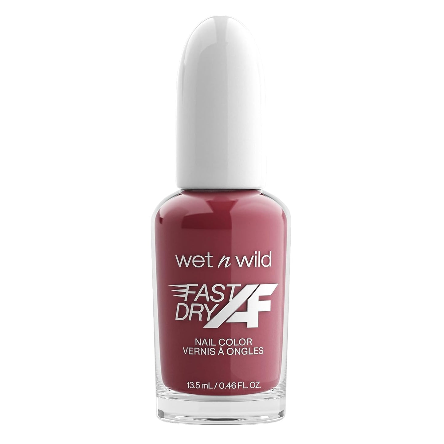 wet n wild Fast Dry AF Nail Polish Color, Fall Brown Sorry, I'm Latte | Quick Drying - 40 Seconds | Long Lasting - 5 Days, Shine