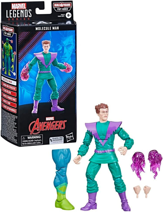 Marvel Legends Series: Molecule Man Classic Comic Collectible 6 Inch Action Figure, 4+ Years