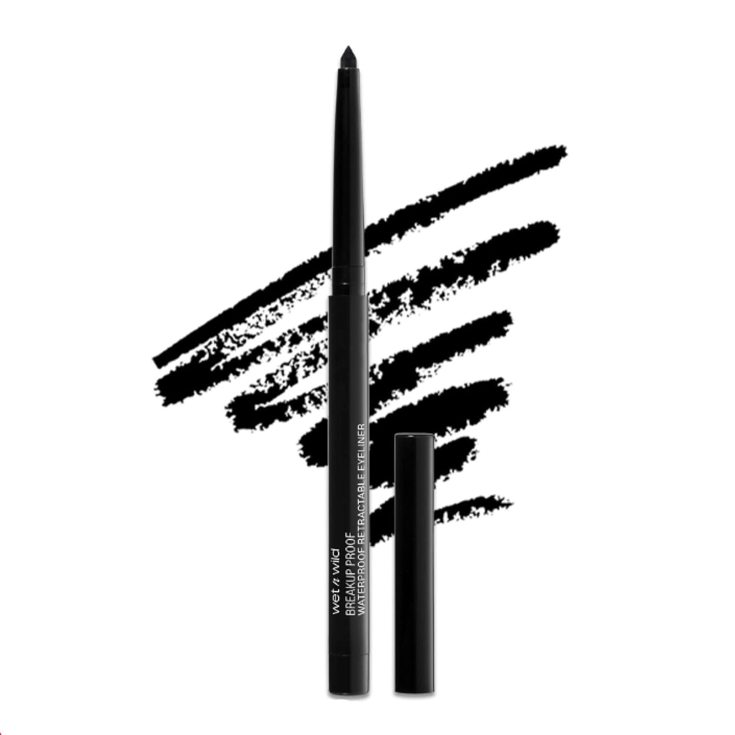 wet n wild Mega Last Breakup Proof Eyeliner, Quick Drying, Waterproof, 16-Hour Wear - Cruelty-Free & Vegan - Black