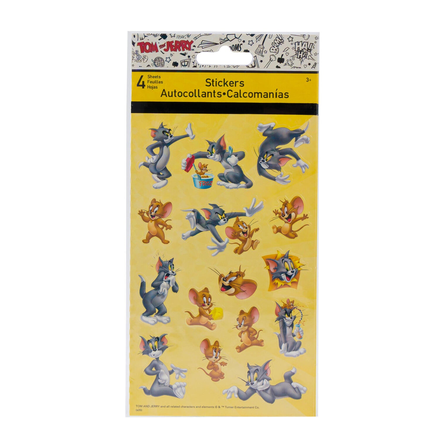 4 Sheet Tom and Jerry Stickers