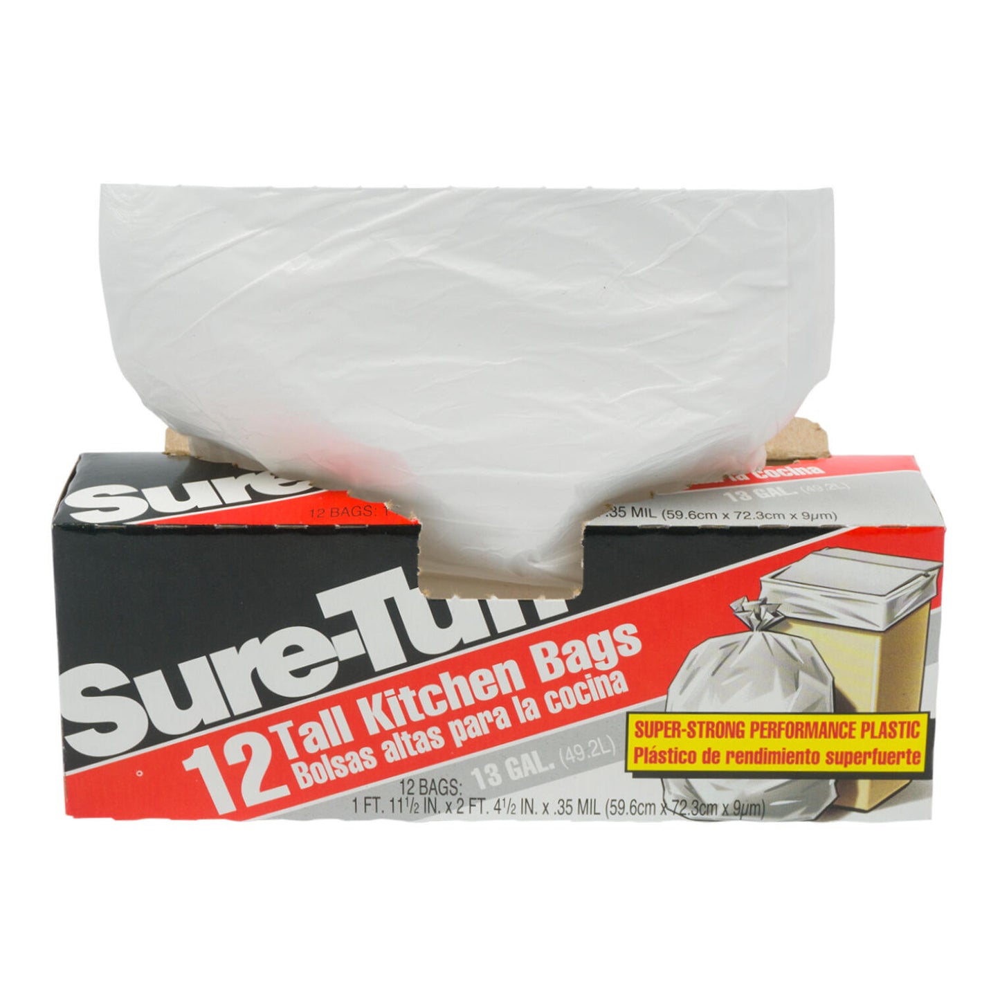 Sure-Tuff Tall Kitchen Bag 12-pack - 13gal