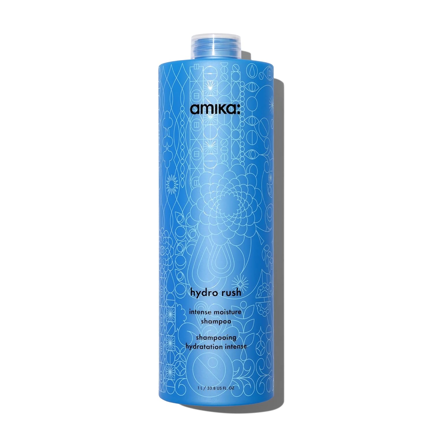 amika hydro rush intense moisture shampoo with hyaluronic acid