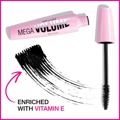 wet n wild Mascara Mega Volume Mascara, Very Black, 0.21 Ounce