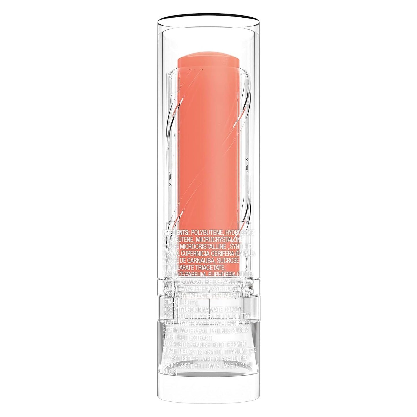 wet n wild Perfect Pout So Pouty Shine Tinted Lip Balm Peach Flavored, Hyaluronic Acid, Vegan Collagen, Moisturizing For Dry Lip Care, Pink