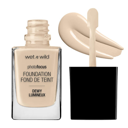 wet n wild Photo Focus Matte Liquid Foundation Neutral Soft Ivory, Vegan & Cruelty-Free