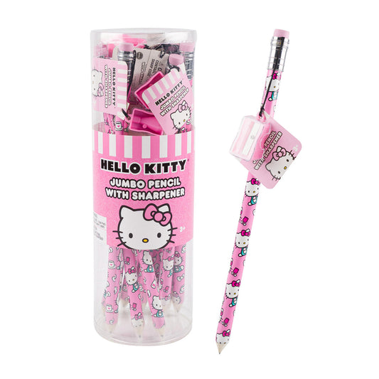 Hello Kitty Jumbo Pencil W/ Sharpener- 12.5"