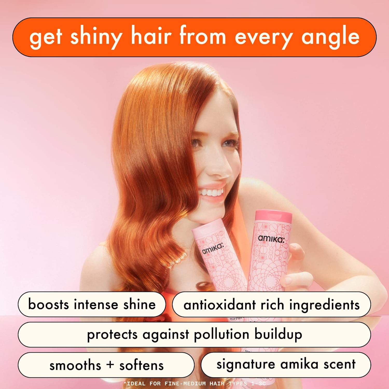 amika mirrorball high shine + protect antioxidant conditioner