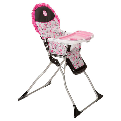 Disney Baby Minnie Mouse Simple Fold Plus High Chair with 3-Position Tray, Garden Delight