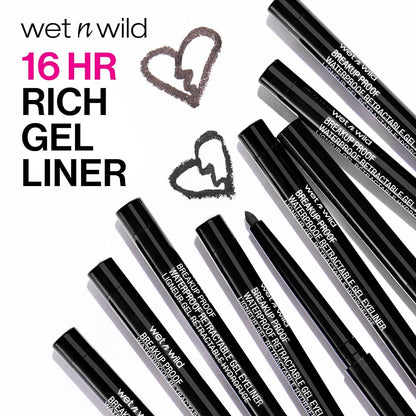 wet n wild Mega Last Breakup Proof Eyeliner, Quick Drying, Waterproof, 16-Hour Wear - Cruelty-Free & Vegan