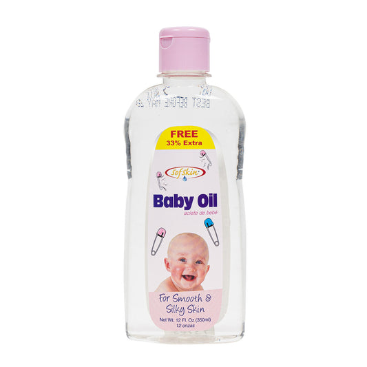 BABY OIL , 12 OZ , SOFT SKIN