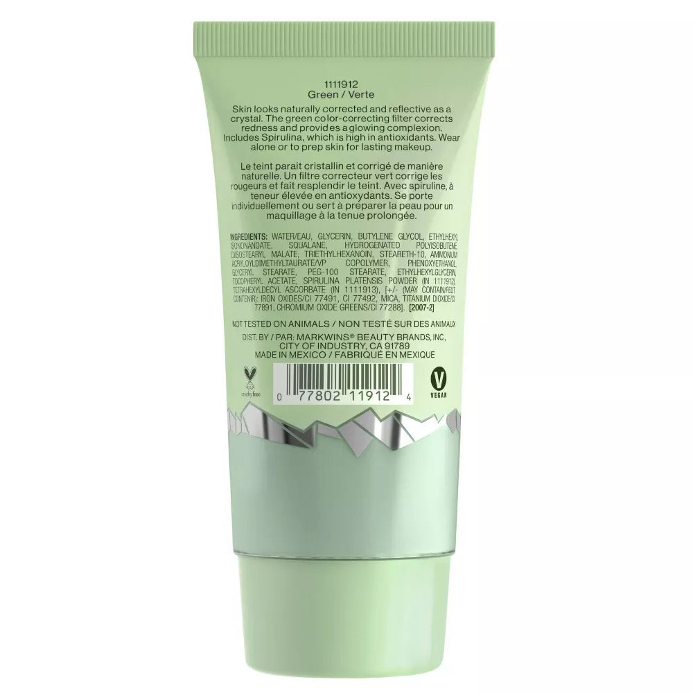 Wet n Wild Prime Focus Glass Correct Primer - Green - 0.91 fl oz