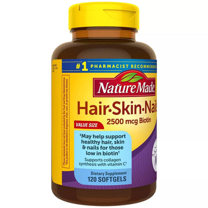 Hair, Skin and Nails with Biotin 2500 mcg Softgels