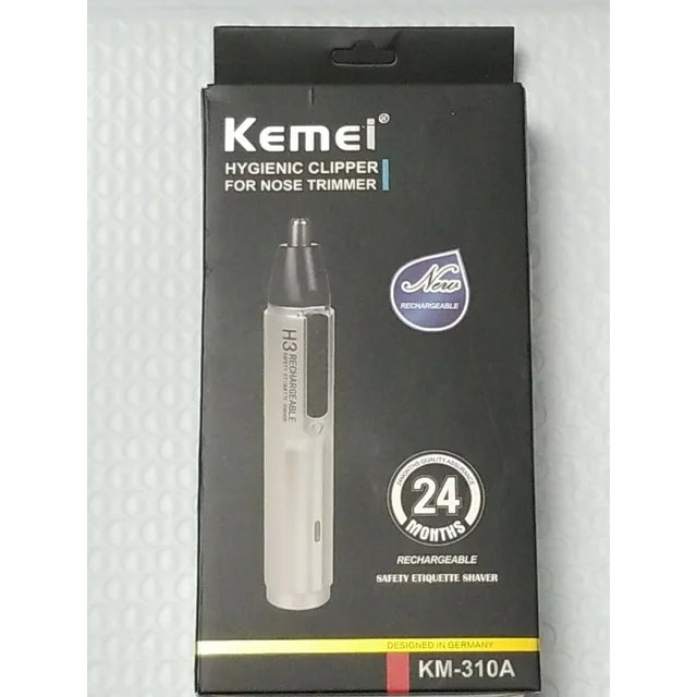 Kemei KM-310A Rechargeable Hygienic Nose/Ear Hair Trimmer