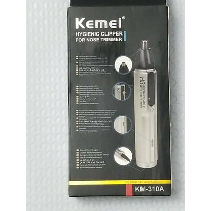 Kemei KM-310A Rechargeable Hygienic Nose/Ear Hair Trimmer