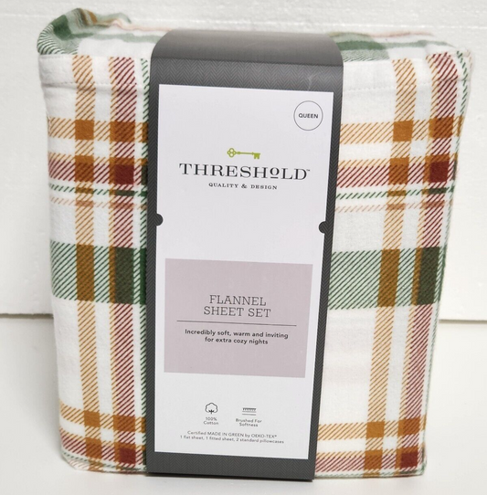 THRESHHOLD flannel Sheet Set