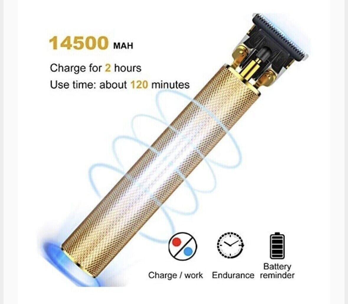 Geemy Professional hair trimmer Rechargeable gold